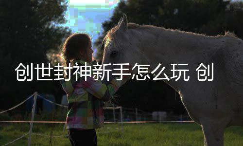 新手攻略玩 大全怎么创世创世封神封神