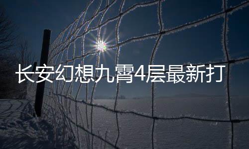 幻想攻略九霄打法最新长安4层