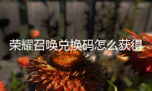 新增荣耀码怎么获码汇不同兑换得 兑换渠道召唤总